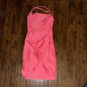 January 7 Pink Dress with Straps